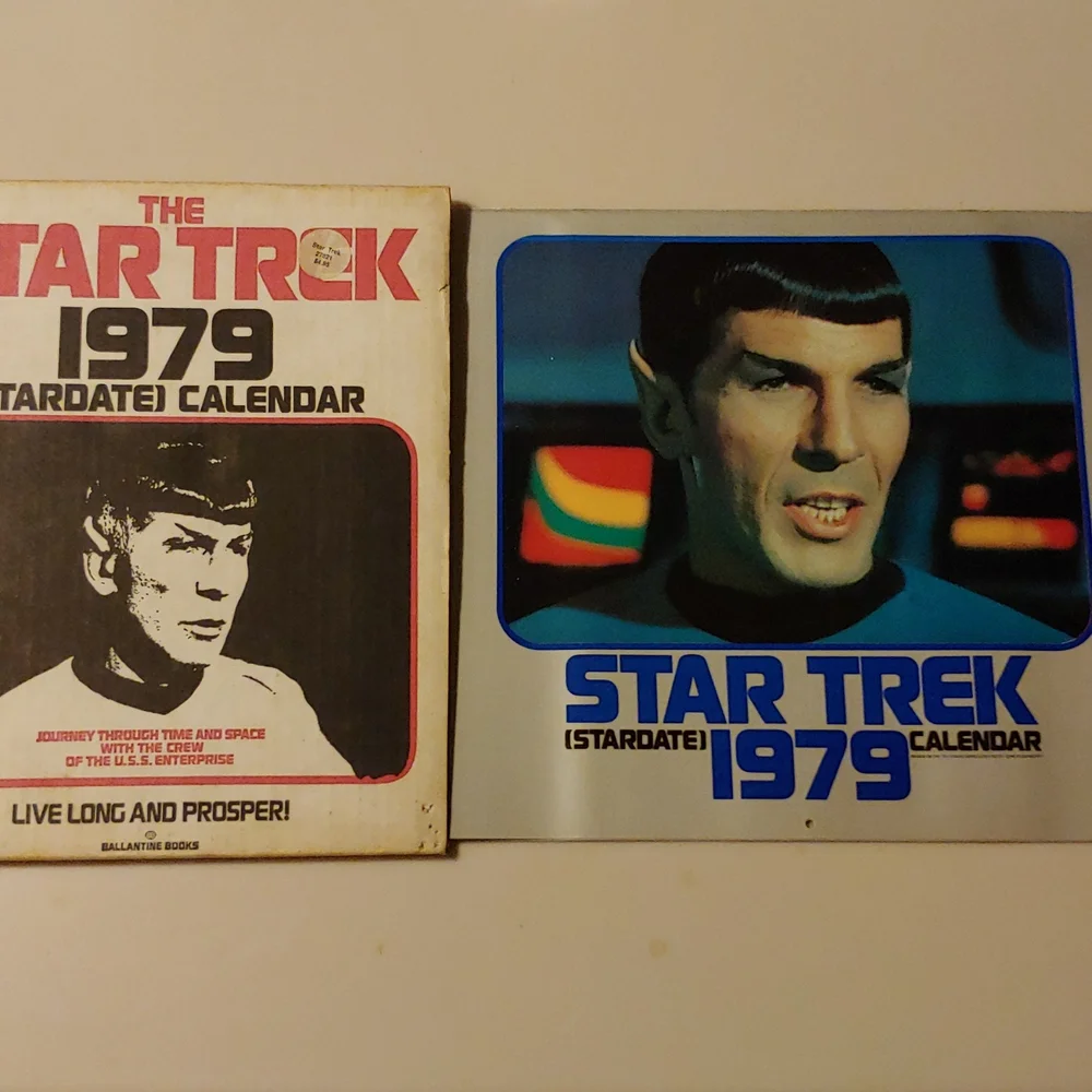 Vtg Star Trek 1979 Calendar w/ Original Packaging (=2029）